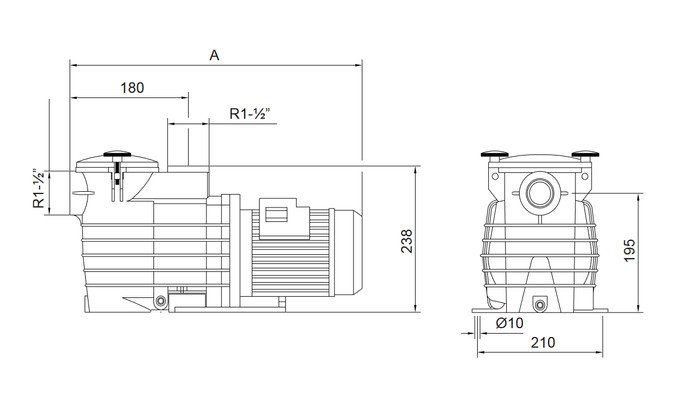 TERMURAH KRIPSOL POMPA KOLAM RENANG ONDINA OK 100 M (1 PK 1,00 KW) - Image 2