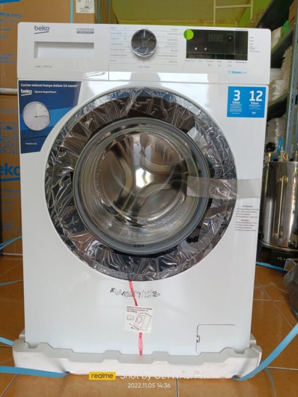 TERMURAH BEKO WCV9749XMST Mesin Cuci Front Loading 9Kg Inverter - Image 2