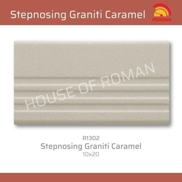 Termurah ROMAN KERAMIK Stepnosing Graniti Caramel 10x20 R1302 Gol A