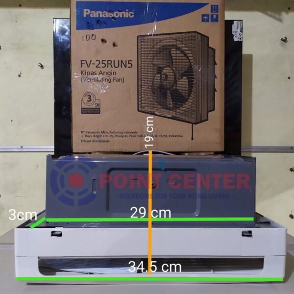 TERMURAH EXHAUST FAN DINDING / TEMBOK / WALL FV-25RUN PANASONIC - Image 2