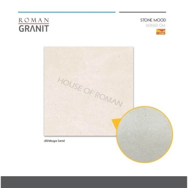 TERMURAH ROMAN GRANIT 60 X 60 GT602065CR DSHIBUYA SAND - Image 4