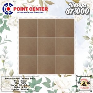 TERMURAH ROMAN KERAMIK 40 X 40 G447315 CHRYSANT BROWN