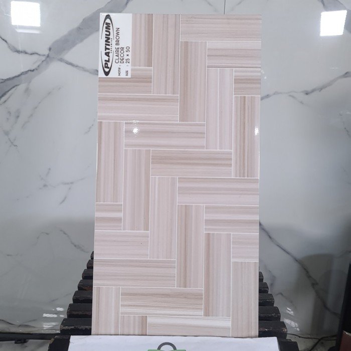 TERMURAH PLATINUM KERAMIK 25/50 CLAIRE BROWN DECOR - Image 2