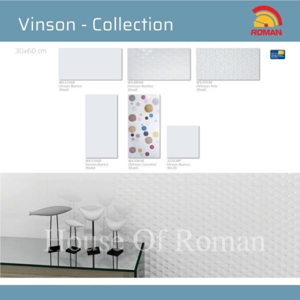TERMURAH ROMAN KERAMIK 30 X 60 W63106R VINSON BIANCO GOL. B - Image 3