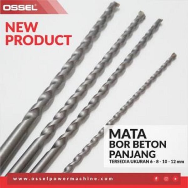 TERMURAH OSSEL 6MM X 260MM MATA BOR BETON PANJANG - Image 2