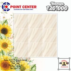 TERMURAH ROMAN KERAMIK 25 X 25 263107P DCAPPELA NATURAL