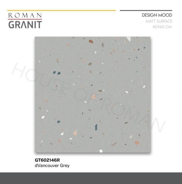 TERMURAH ROMAN GRANIT 60X60 GT602146R DVANCOUVER GREY