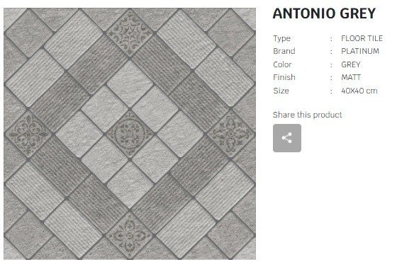 TERMURAH PLATINUM KERAMIK 40/40 ANTONIO GREY - Image 2