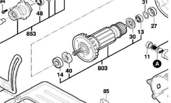 TERMURAH 1619P11497 BOSCH ARMATURE GKS 66 X / SPARE PART BOSCH - Image 2
