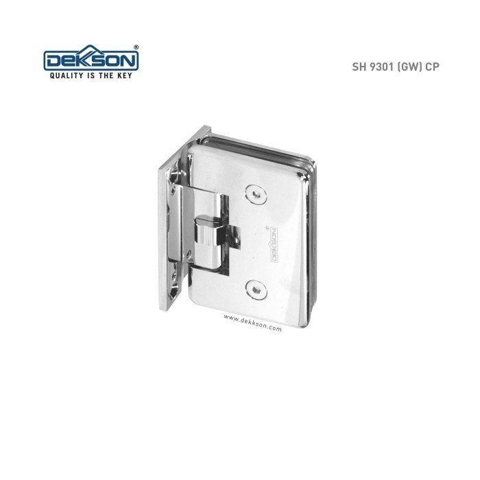 TERMURAH DEKKSON Engsel Shower Engsel Pintu Kaca HINGE 9301 (GW) CP - Image 2