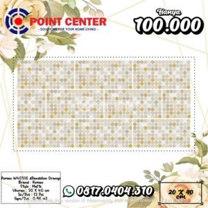 TERMURAH ROMAN KERAMIK 20 X 40 W40516 DDANDELION ORANGE