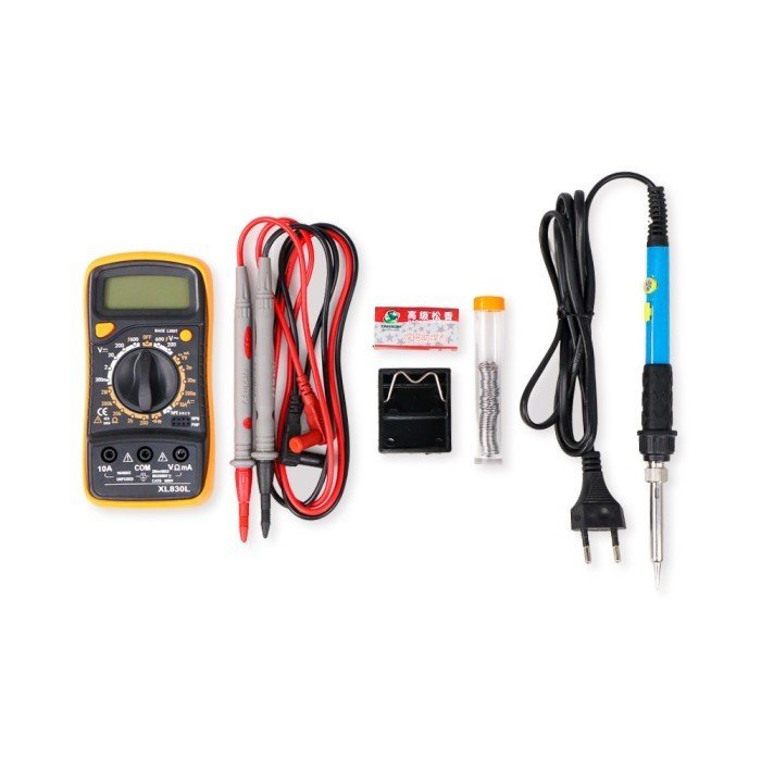 TERMURAH TAFFWARE HANDSKIT PERALATAN SOLDER IRON KIT 60W 220V DT33D - Image 2