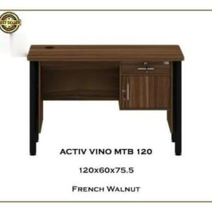 TERMURAH ACTIV FURNITURE VINO MTB 120 MEJA TULIS KAKI BESI 1/2 BIRO