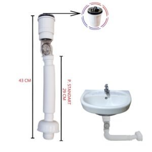 TERMURAH IGM SIFON WASTAFEL PVC LEHER FLEXIBEL + AFUR STAINLESS IS-056