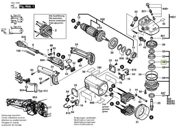TERMURAH BOSCH ARMATURE GWS 20-180 / CLIP SPARE PART BOSCH - Image 3