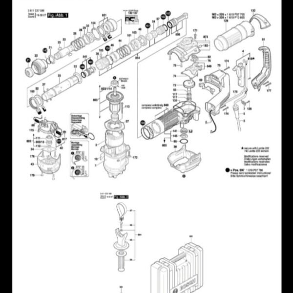 TERMURAH 1619P05379 BOSCH FIELD STATOR GSH 5 / SPARE PART - Image 3