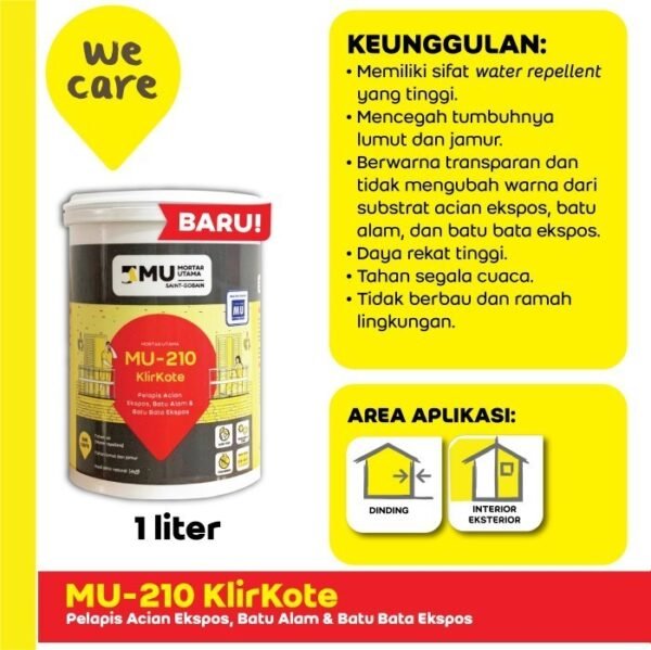TERMURAH MORTAR UTAMA WEBER MU-210 KLIRKOTE PELAPIS ACIAN EKSPOS - Image 2