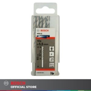 TERMURAH BOSCH MATA BOR HSS-G METAL DRILL BIT 5.5 MM X 10 PCS