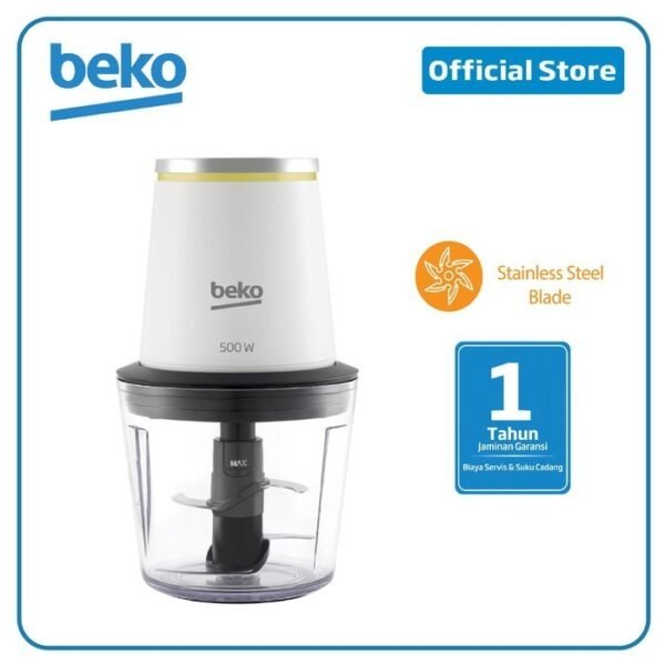 TERMURAH BEKO CHP7504W CHOPPER 0.5L PLASTIC BOWL WHITE - Image 2