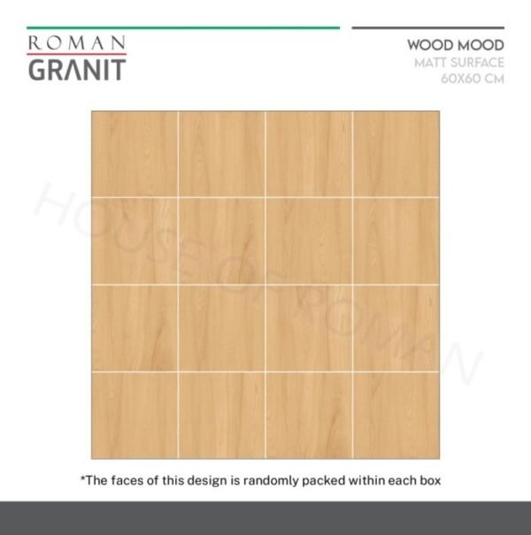 TERMURAH ROMAN GRANIT 60 X 60 GT602555R dSpruce Maple - Image 4