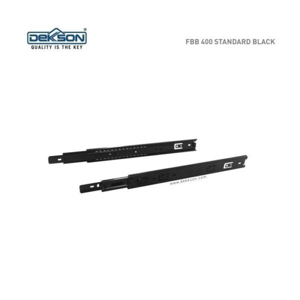 TERMURAH DEKKSON Rel Laci FBB 400MM 40 CM Standard Black Hitam - Image 3