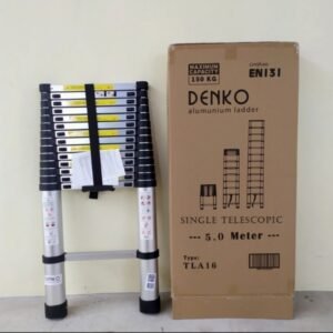 TERMURAH DENKO TLA 16 Tangga Teleskopik Tunggal 15 Steps 5.1M