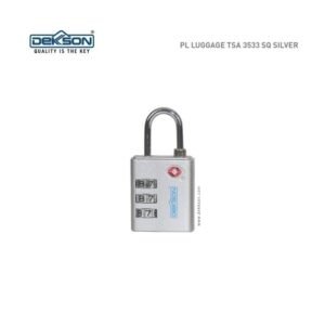 TERMURAH DEKKSON Gembok Koper Padlock Luggage TSA 3533 SQ Silver
