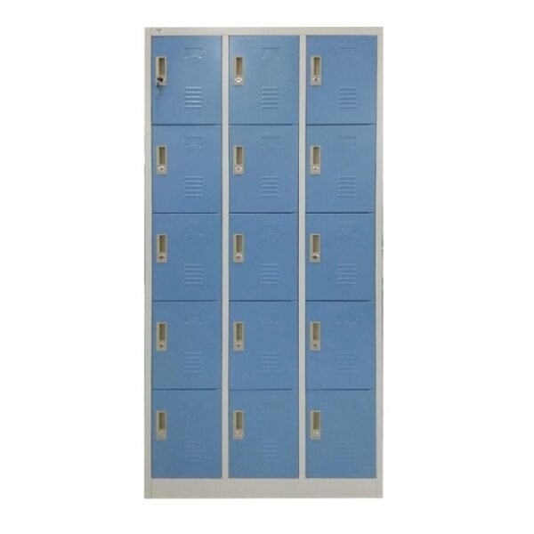 TERMURAH TIGER LOKER / LEMARI / ALMARI CC C15T 15 PINTU BIRU PUTIH