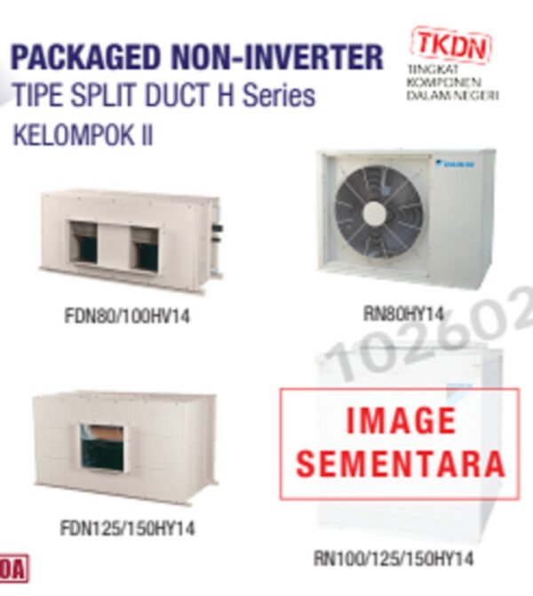 TERMURAH DAIKIN SDN100H PACKAGED NONINVERTER TIPE SPLIT DUCT H 11.1 PK