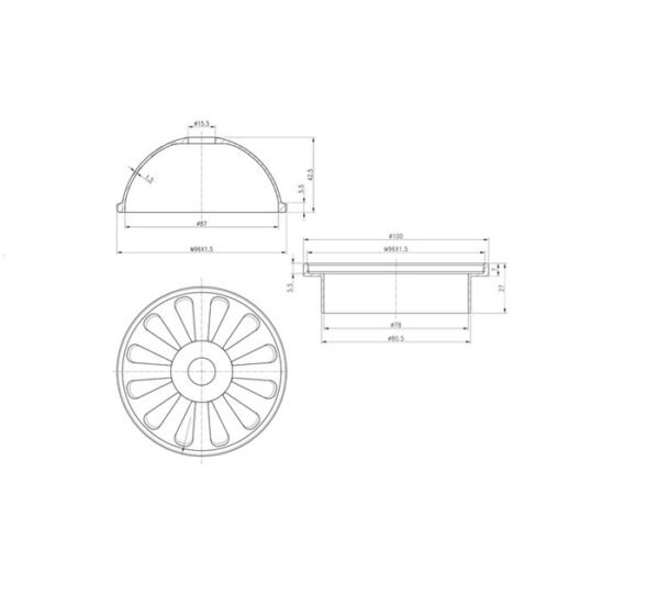 TERMURAH WASSER WRD-030 PEMBERSIH SALURAN AIR / ROOF DRAIN 3 INCH - Image 3