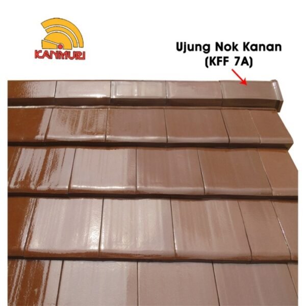 TERMURAH KANMURI KFF-07B GENTENG UJUNG NOK KIRI NATURAL FULL FLAT - Image 3