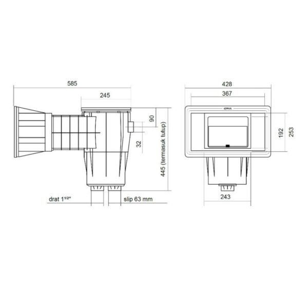 TERMURAH KRIPSOL SKIMMER STANDAR SKA BESAR - Image 2