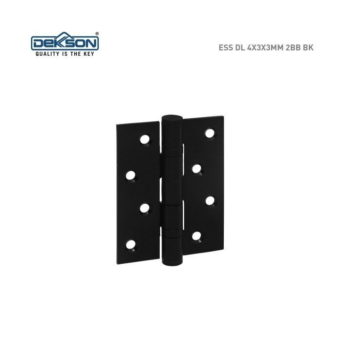 TERMURAH DEKKSON Engsel Pintu Kupu ESS DL 4X3X3MM 2BB MATT BLACK - Image 3