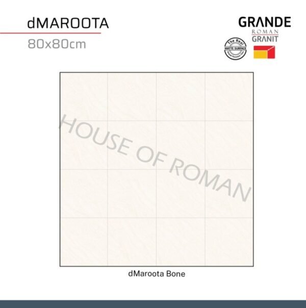 TERMURAH ROMAN GRANIT 80 X 80 GT802500R DMAROOTA BONE - Image 5