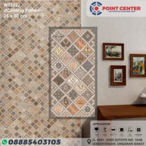 TERMURAH ROMAN KERAMIK 25 X 50 W52522 DCANTING PATTERN