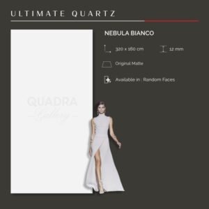 TERMURAH QUADRA GRANIT 320 X 160 BIG SIZE NEBULA BIANCO