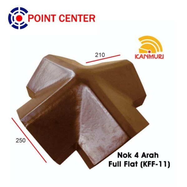 TERMURAH KANMURI KFF-11 GENTENG NOK EMPAT ARAH NATURAL FULL FLAT