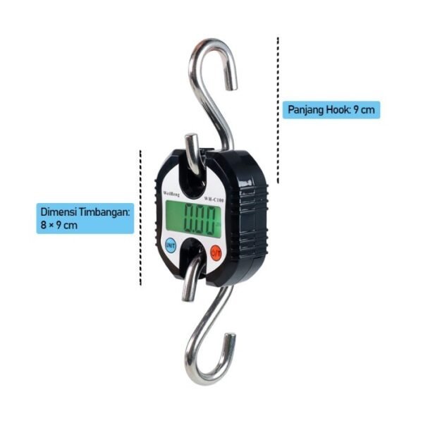 TERMURAH TAFFWARE TIMBANGAN KOPER DIGITAL 150KG WH C100 BLACK - Image 5