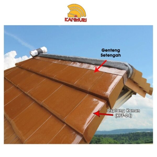 TERMURAH KANMURI KFF-05 GENTENG SETENGAH NATURAL FULL FLAT - Image 3