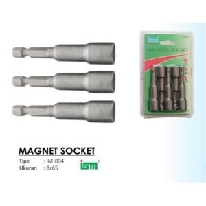 TERMURAH IGM IM 004 MATA OBENG MAGNET / MAGNETIC SOCKET 8X65 BLISTER