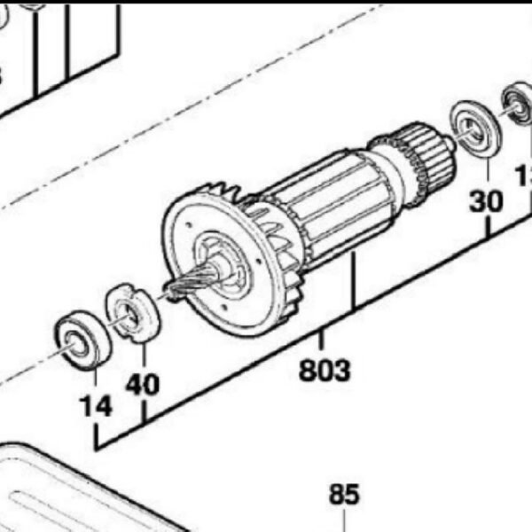 TERMURAH 1619P11497 BOSCH ARMATURE GKS 66 X / SPARE PART BOSCH