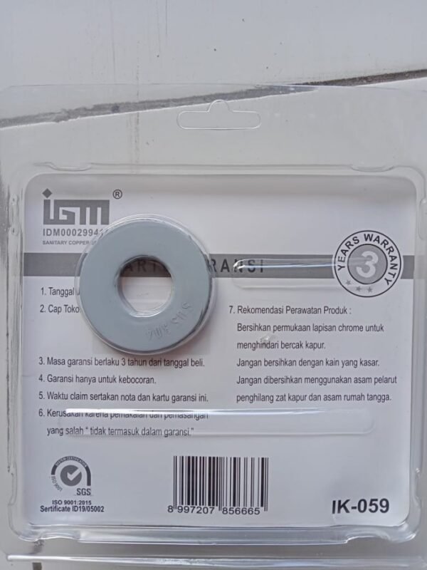 TERMURAH IGM IK 059 Kran Tembok Hendle Kuningan + Chrome 1/2 Inch - Image 3