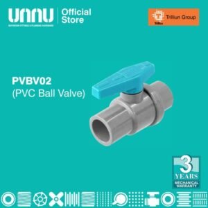 TERMURAH UNNU KRAN PVC BALL VALVE - PVBV02 3/4 INCHI