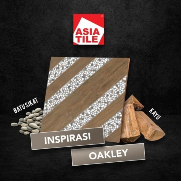 TERMURAH ASIA KERAMIK 40/40 OAKLEY BROWN - Image 3