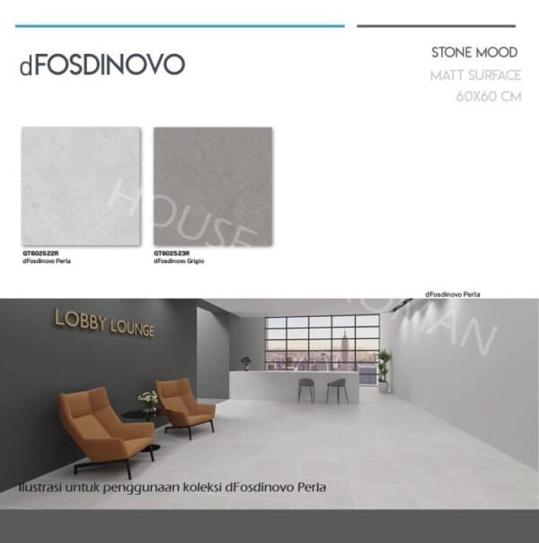 TERMURAH ROMAN GRANIT 60 X 60 GT602522R DFOSDINOVO PERLA - Image 4