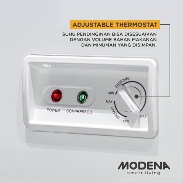 TERMURAH MODENA MD 20 W PROFESSIONAL CHEST FREEZER CONSERVA 205LITER - Image 3