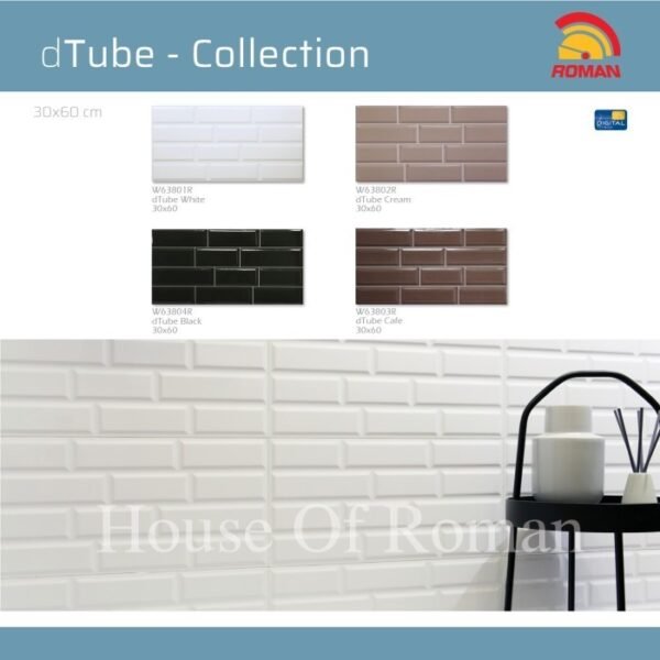 TERMURAH ROMAN 30 X 60 W63801R DTUBE WHITE GOL. D - Image 4