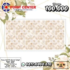 TERMURAH ROMAN KERAMIK 20 X 40 W40331 DCARMEL TWILIGHT