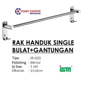 TERMURAH IR-020 GANTUNGAN HANDUK RAK HANDUK BULAT SINGLE