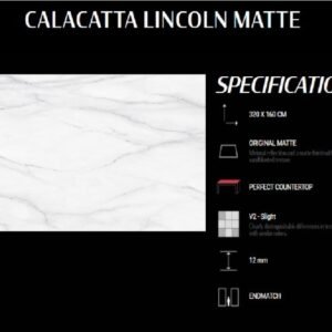 TERMURAH QUADRA GRANIT 320 X 160 BIG SIZE CALACATTA LINCOLN MATTE